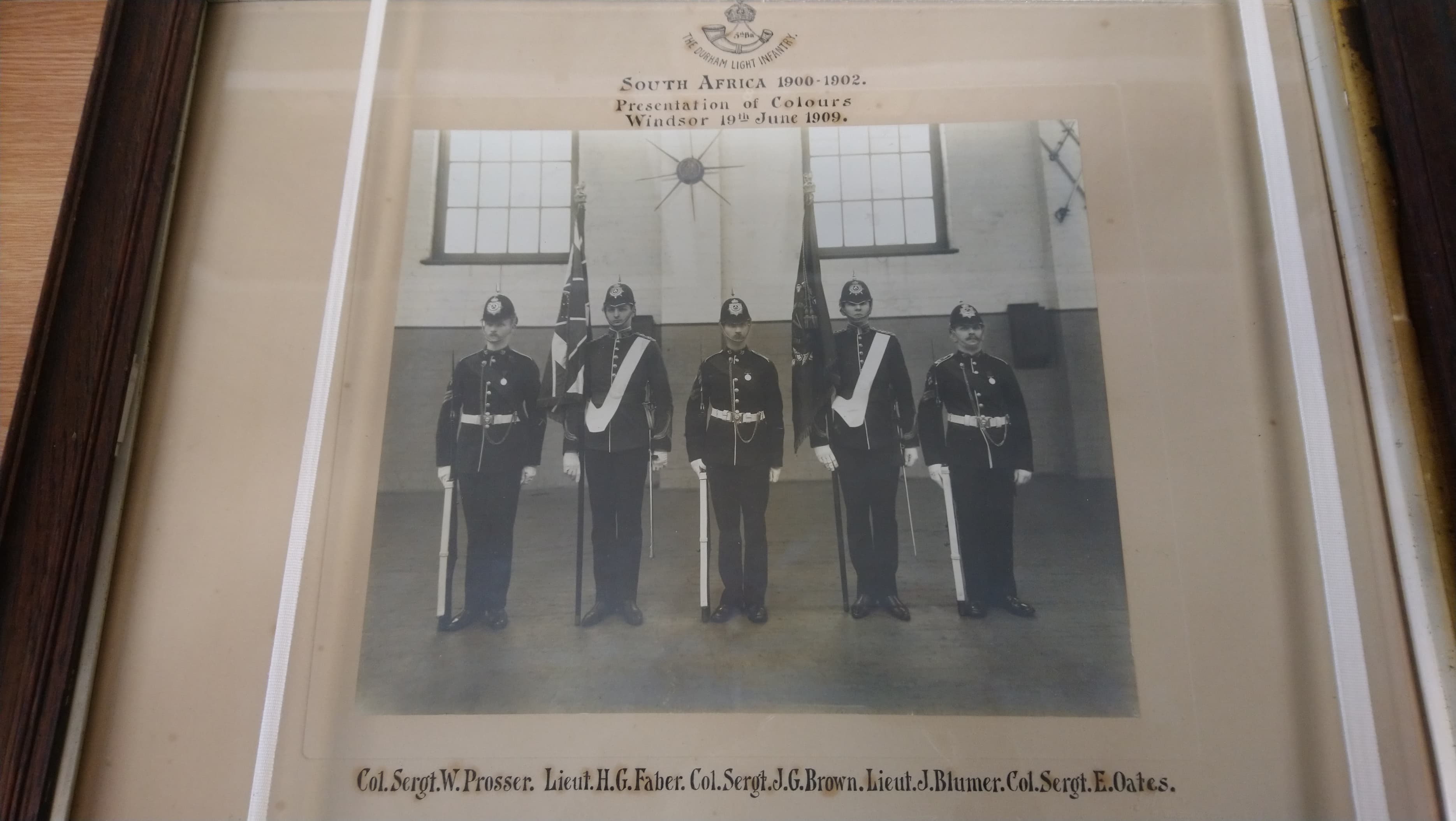 Photo showing presentation of colours at Windsor 19 June 1909.